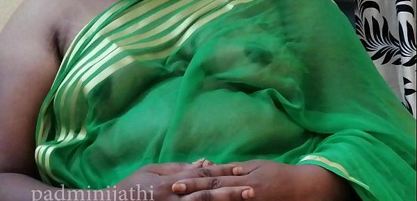  Sexy babhi in green saree with big ass